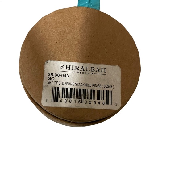 Shiraleah Daphne’s stackable rings 2 square style with stones. Size 8. New - Picture 6 of 6